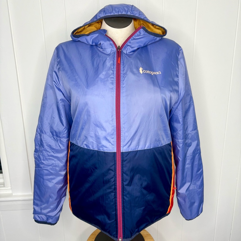 Cotopaxi Teca Caldido Hooded Jacket Purple Full Zip Outdoor Women’s Size Large - Picture 3 of 11